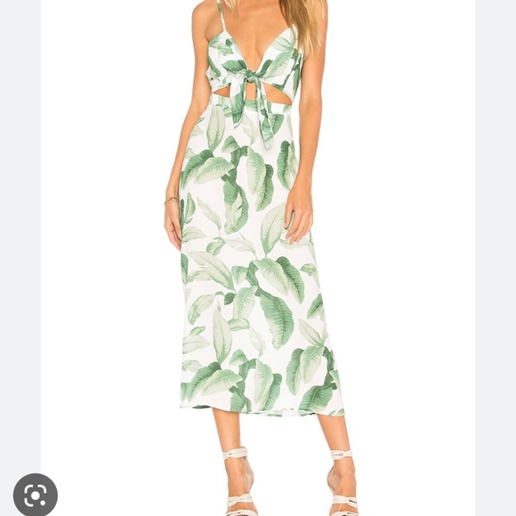 Show Me Your Mumu - Small  - Molly Tie Maxi in Palmtini - Picture 1 of 5